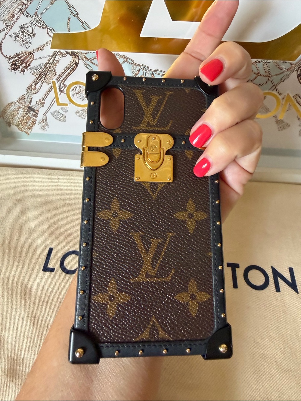 Louis Vuitton Monogram Eye Trunk Phone Case X